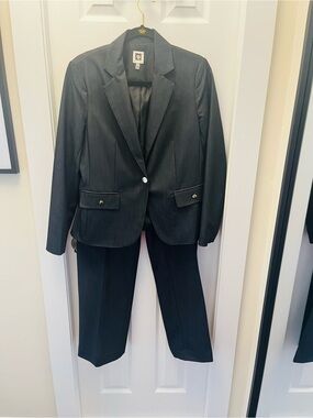 Anne Klein grey Women's Tailored Suit Jacket and Pants
